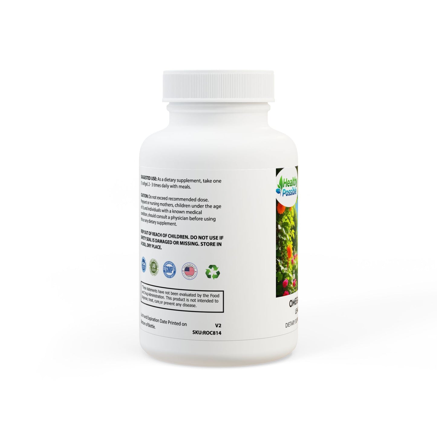“HEALTHY POSSIBLE” Omega 3 Fish Oil Supplement (60 Softgels)