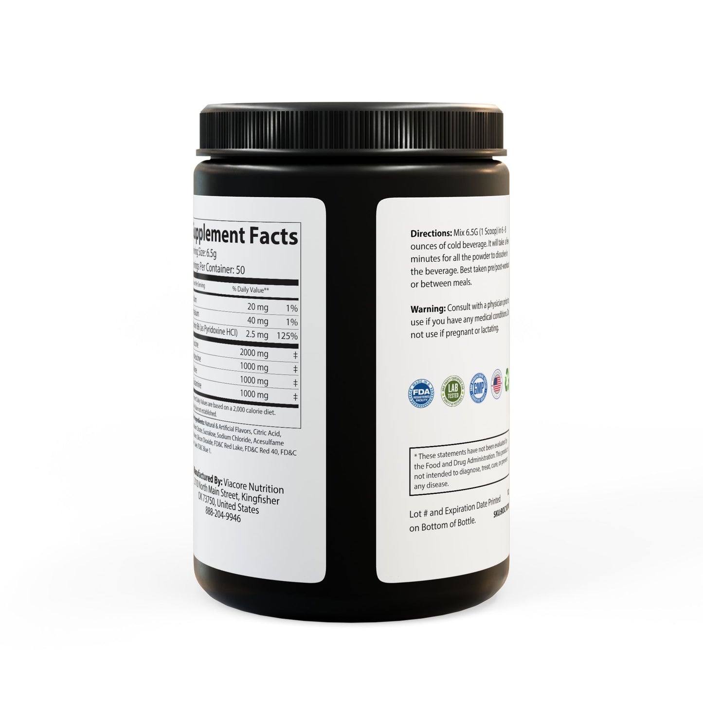 “HEALTHY POSSIBLE” BCAA Supplement, Grape (325g, 11.46oz, 50 servings)
