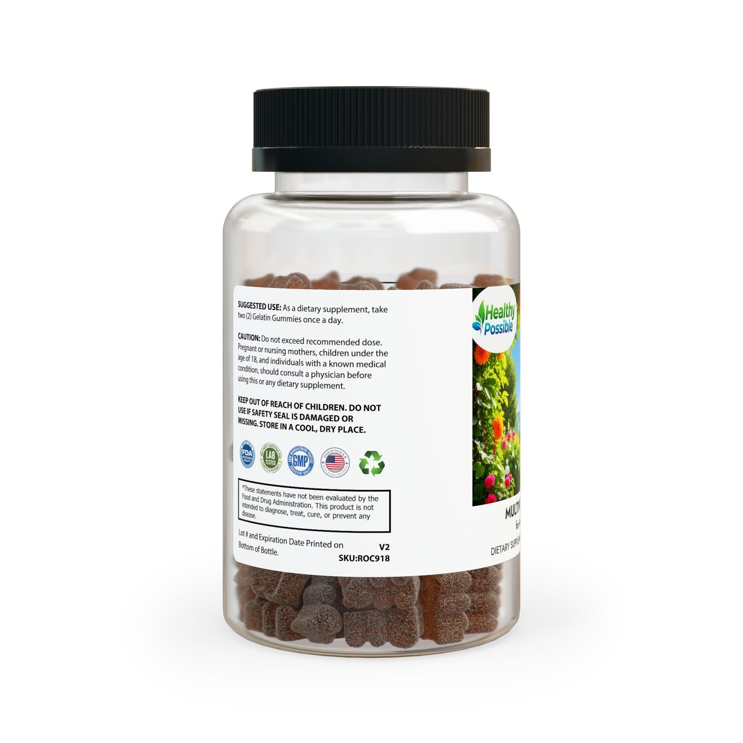 “HEALTHY POSSIBLE” Multivitamin Gummies for Adults (60 Gummies)