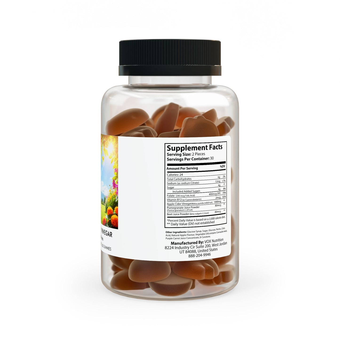 “HEALTHY POSSIBLE” Apple Cider Vinegar Gummies (60 Gummies)