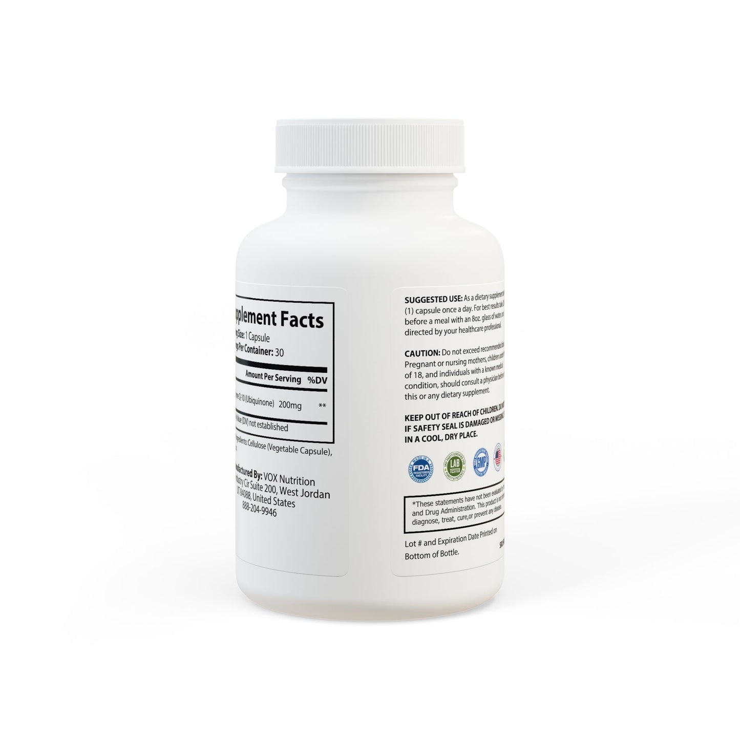 “HEALTHY POSSIBLE” CoQ10 (Ubiquinone) Supplement (30 Capsules)