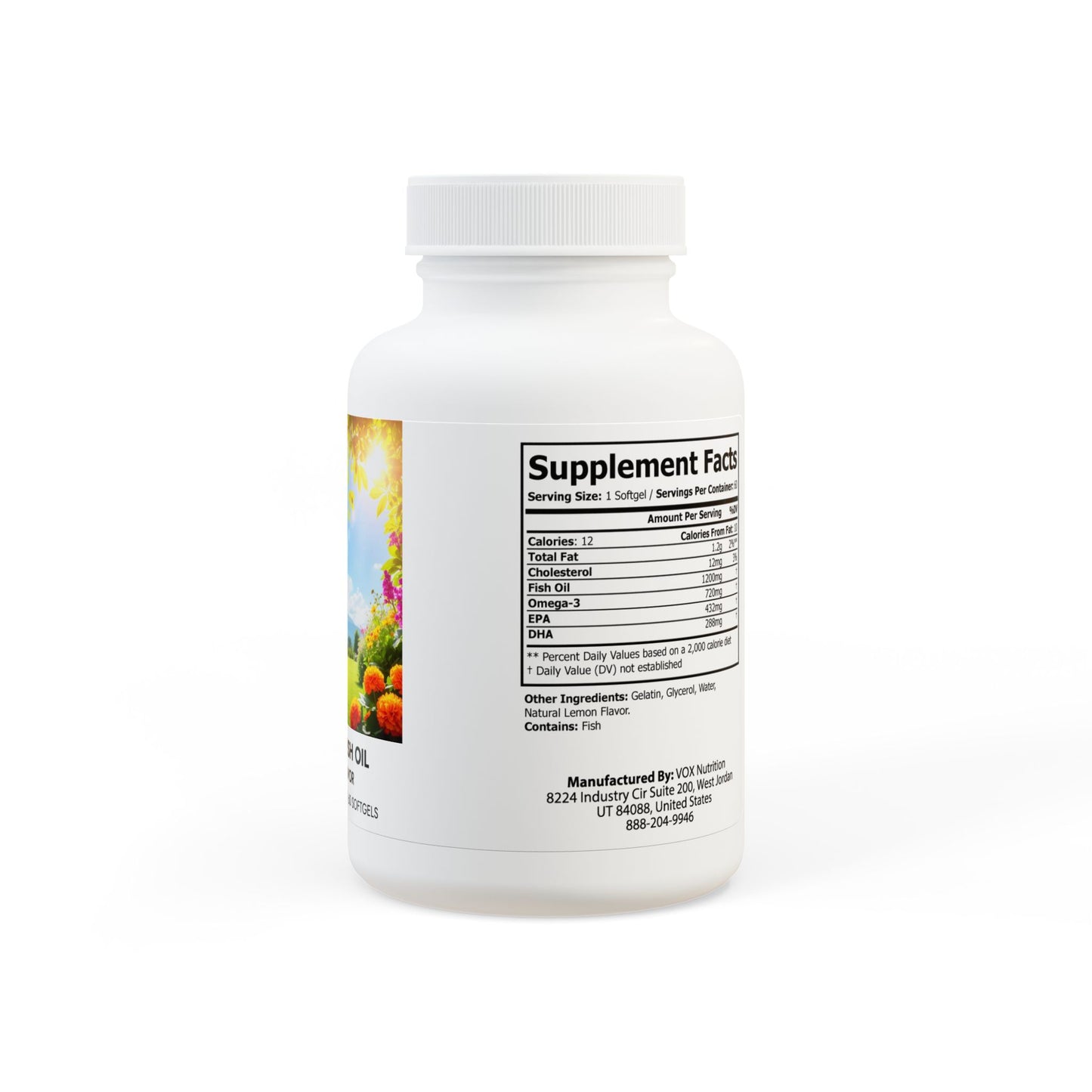 “HEALTHY POSSIBLE” Omega 3 Fish Oil Supplement (60 Softgels)