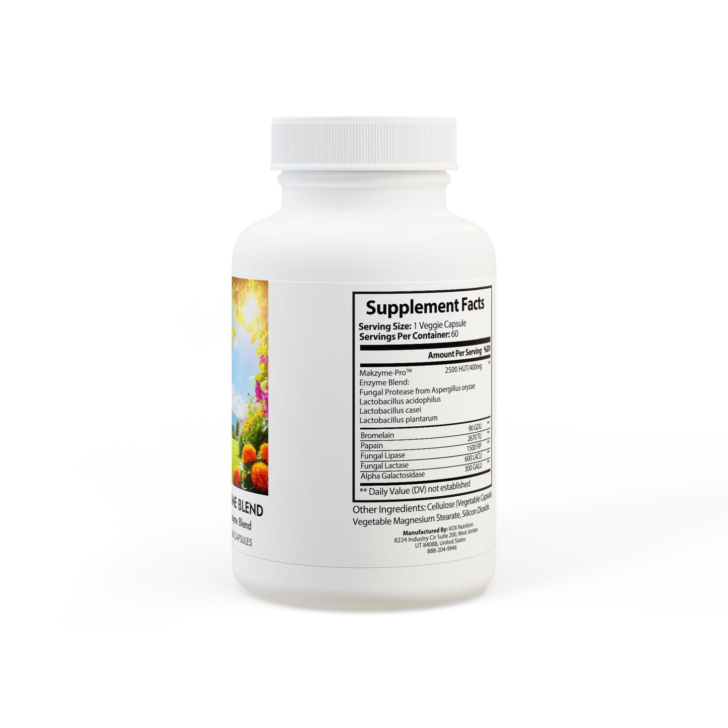 “HEALTHY POSSIBLE” Digestive Enzyme Blend Supplement (60 Capsules)