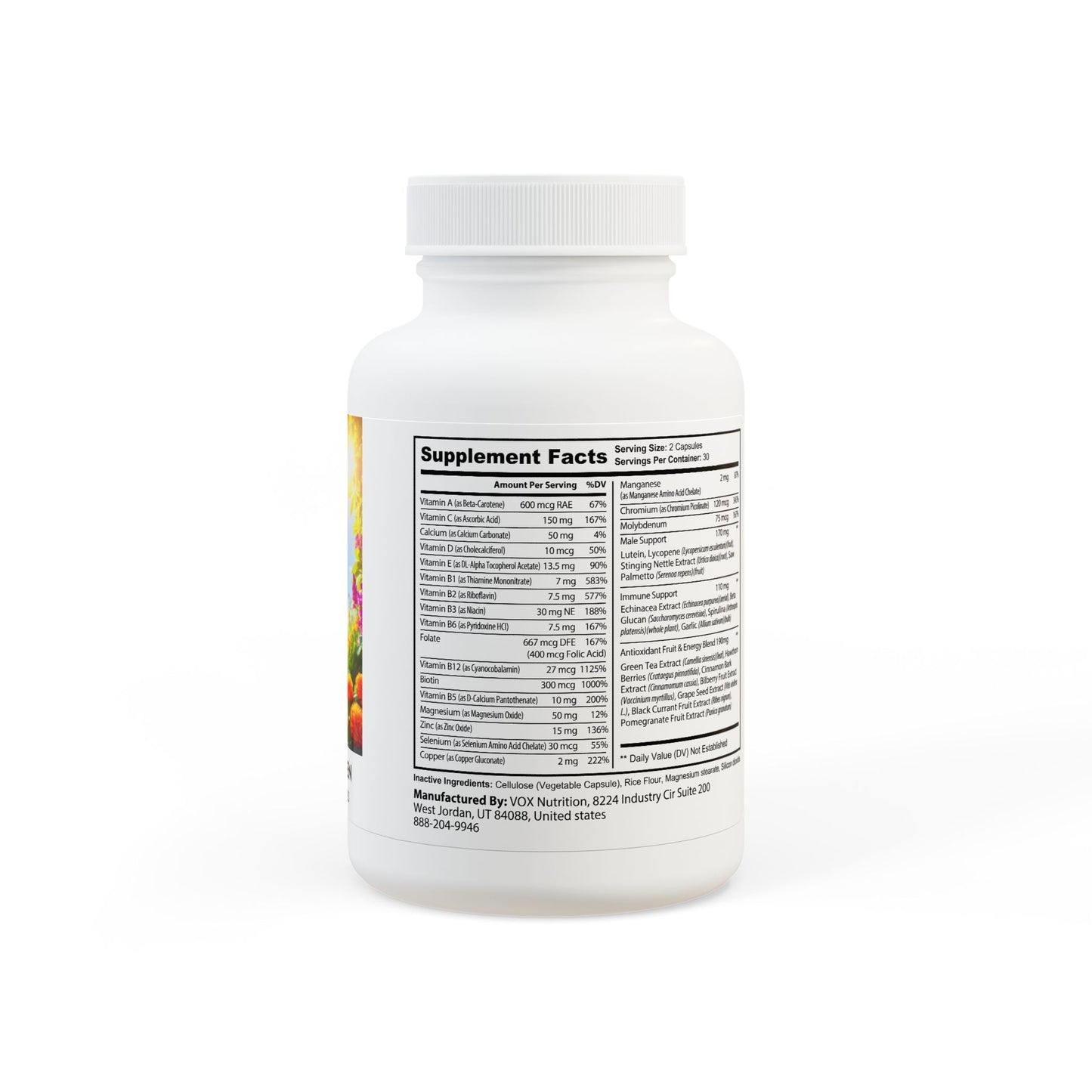“HEALTHY POSSIBLE” Multivitamin for Men Supplement (60 Capsules)