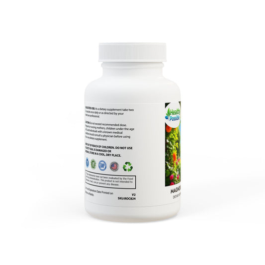 “HEALTHY POSSIBLE” Magnesium Glycinate Supplement (60 Capsules)