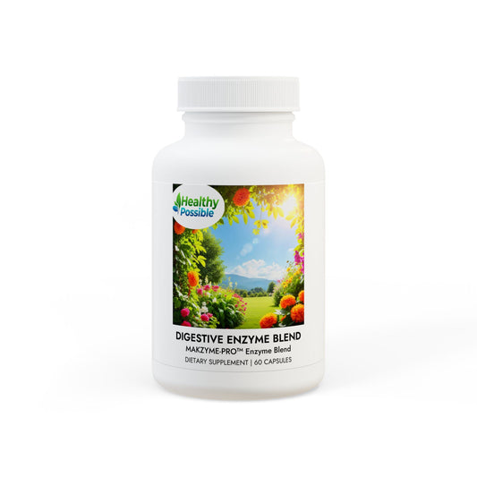 “HEALTHY POSSIBLE” Digestive Enzyme Blend Supplement (60 Capsules)