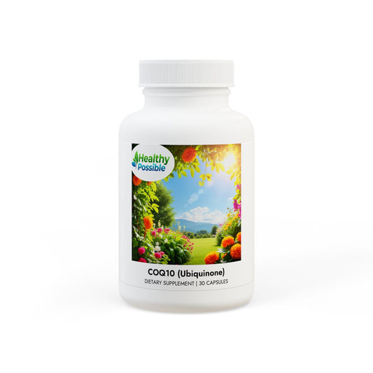 “HEALTHY POSSIBLE” CoQ10 (Ubiquinone) Supplement (30 Capsules)