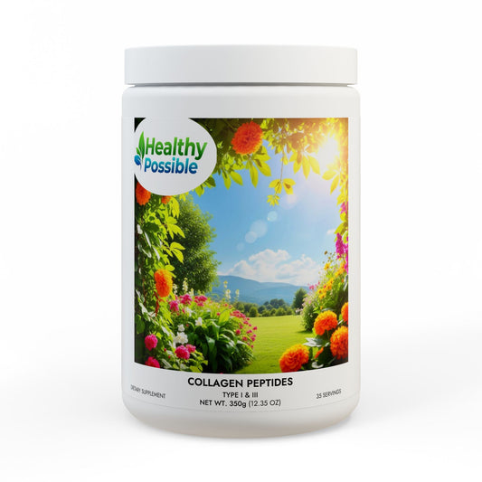 “HEALTHY POSSIBLE” Collagen Peptides Type I & III Supplement (350g, 12.3oz)